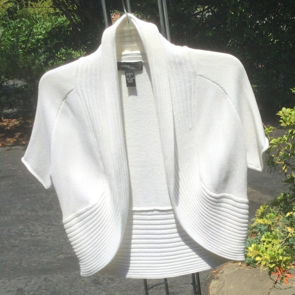 Style&Co White Short Raglan Sleeve Top